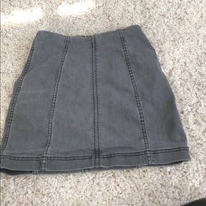 Free People Modern Femme Skirt Mini Grey